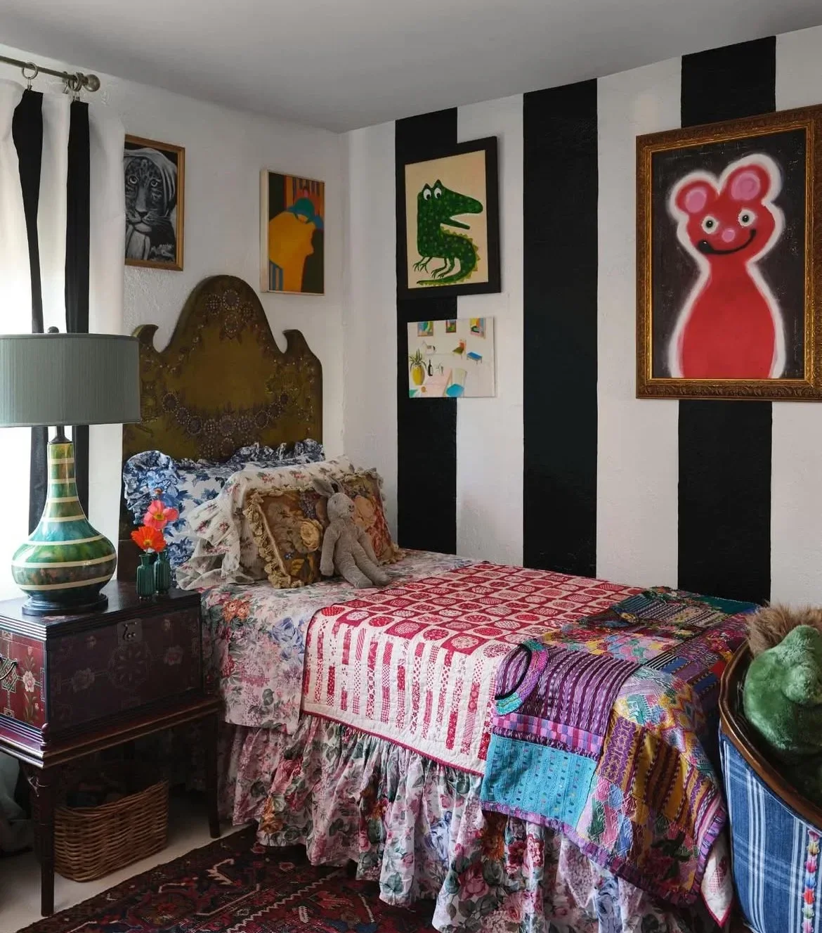 Interior in Trophy Club, Texas with art from Curio Atelier